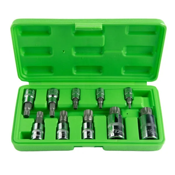 10PC TRIPLE SQUARE BIT SOCKETS DS1239