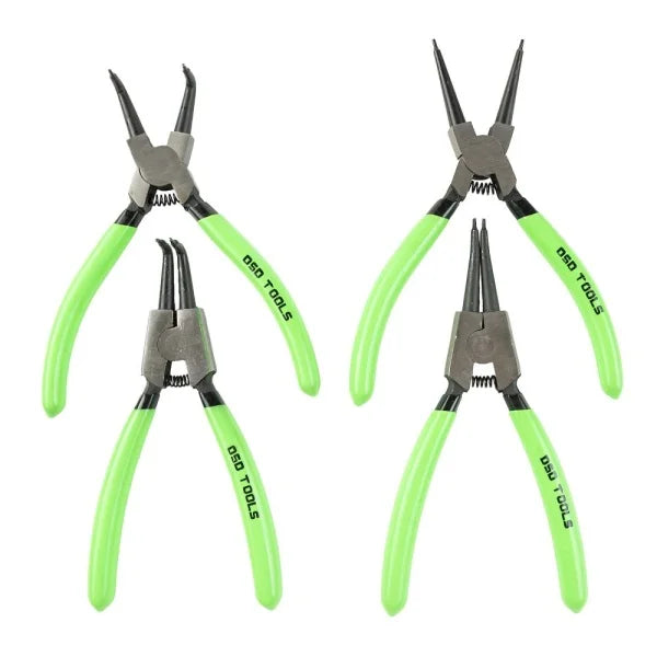4PC CIRCLIP PLIERS SET IN ZIP POUCH - 6" DS1251