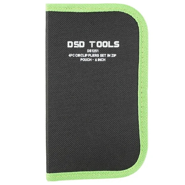 4PC CIRCLIP PLIERS SET IN ZIP POUCH - 6" DS1251