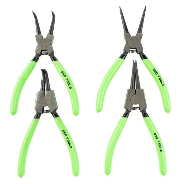 4PC 7" CIRCLIP PLIERS SET IN ZIP POUCH DS1252