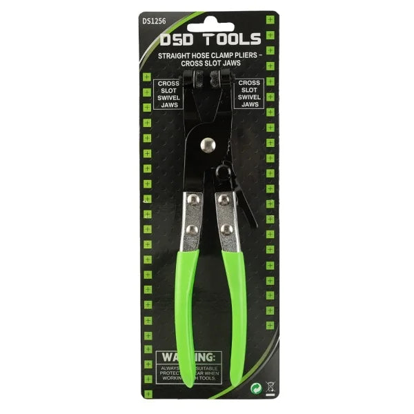 STRAIGHT HOSE CLAMP PLIERS - CROSS SLOT JAWS DS1256