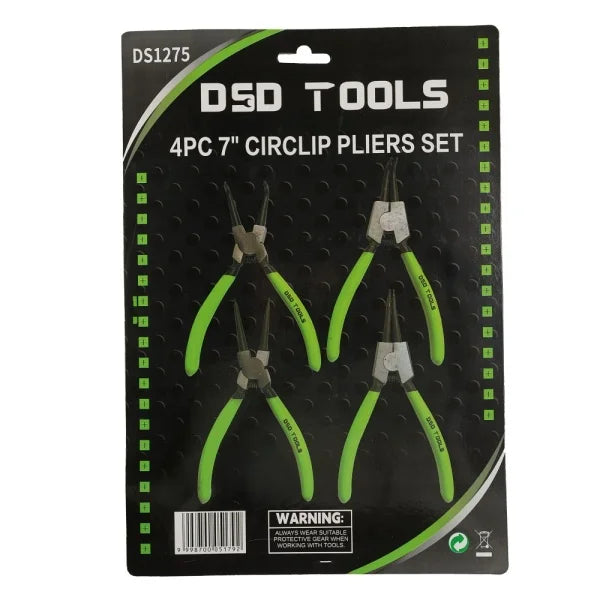 4PC 7" CIRCLIP PLIERS SET DS1275