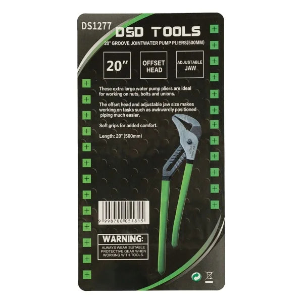 20" GROOVE JOINT WATER PUMP PLIERS (500MM) DS1277