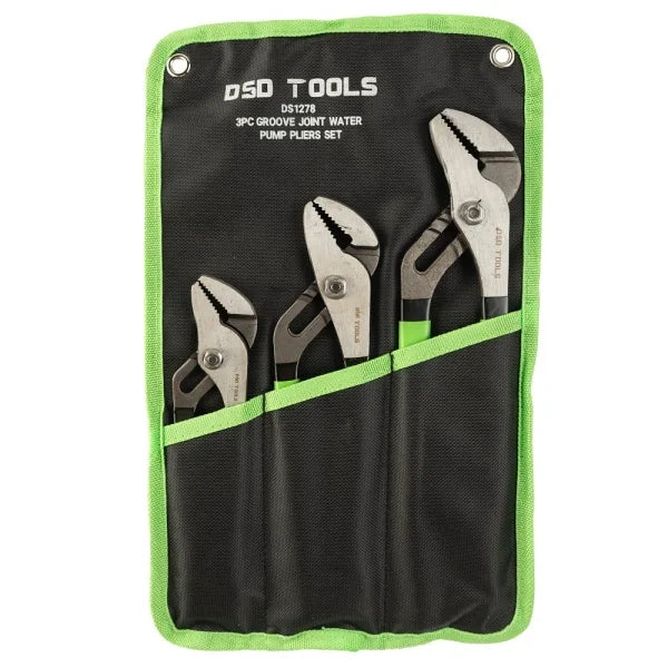 3PC GROOVE JOINT WATER PUMP PLIERS SET DS1278
