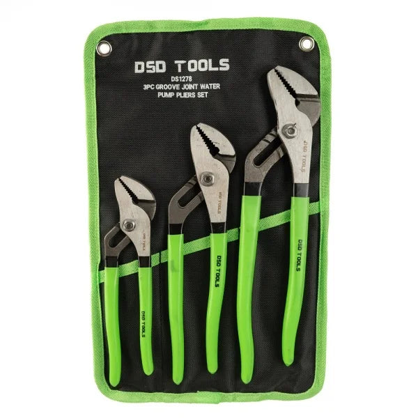 3PC GROOVE JOINT WATER PUMP PLIERS SET DS1278