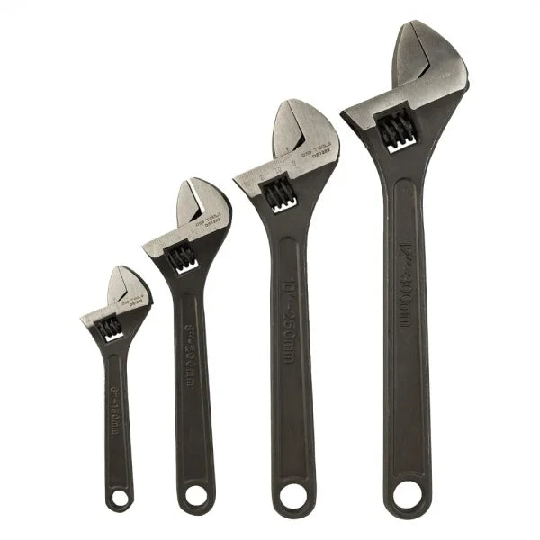4PC ADJUSTABLE WRENCH SET BLACK FINISH DS1282