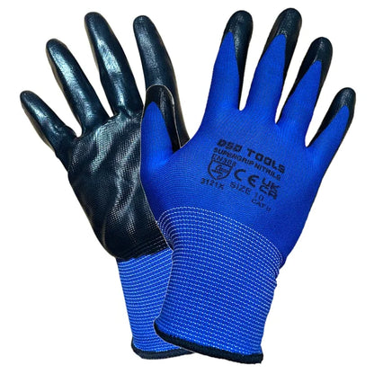 NITRILE COATED GLOVES SIZE 10 - BOX OF 240 PAIRS  DS1283