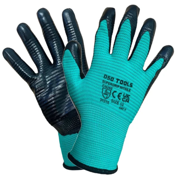 13 GAUGE LATEX COUTED POLYESTER GLOVES SIZE 10 - BOX OF 240 PAIRS DS1287