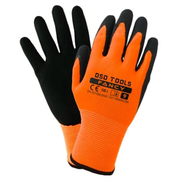 13 GAUGE LATEX COUTED POLYESTER GLOVES SIZE 10 - BOX OF 240 PAIRS DS1288