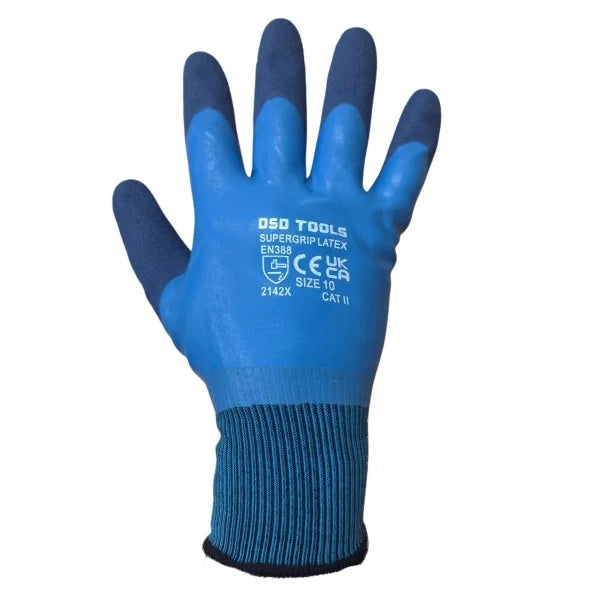 LATEX WATER RESISTANT GLOVES SIZE 10 - BOX OF 120 PAIRS DS2004