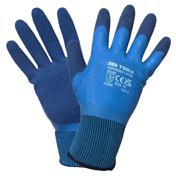 LATEX WATER RESISTANT GLOVES SIZE 10 - BOX OF 120 PAIRS DS2004