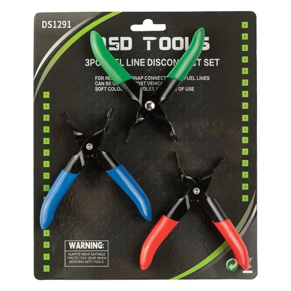 STRAIGHT 3PC FUEL LINE DISCONNECT SET DS1291