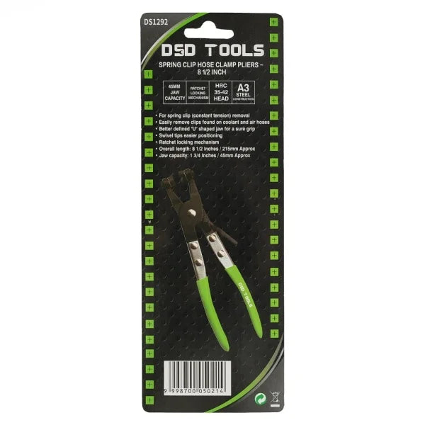 SPRING CLIP HOSE CLAMP PLIERS - 8 1/2 INCH DS1292