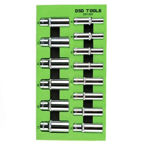 14PC 3/8" DR DEEP SOCKETS 8-21MM DS1300