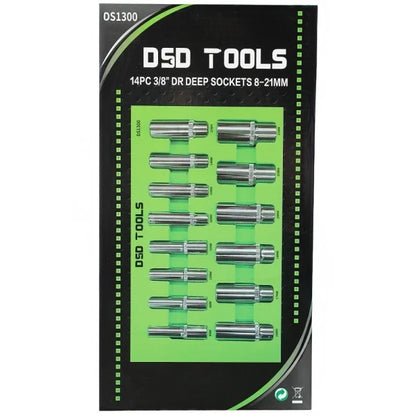 14PC 3/8" DR DEEP SOCKETS 8-21MM DS1300