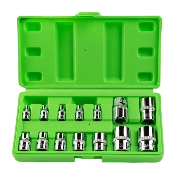 14PC E-STAR SOCKETS 1/4", 3/8", 1/2" DRIVE DS1312