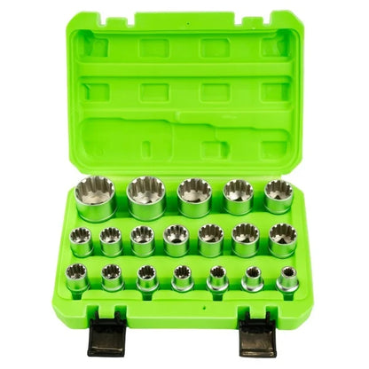19PC 1/2" DR GEAR LOCK SOCKETS 8–32MM DS1316