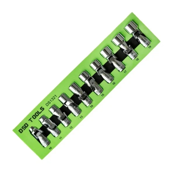 10PC 3/8" DR 12PT FLEXIBLE METRIC SOCKETS DS1321