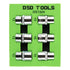 6PC 3/8" DR 10MM + 13MM 6PT SHALLOW SOCKETS DS1324