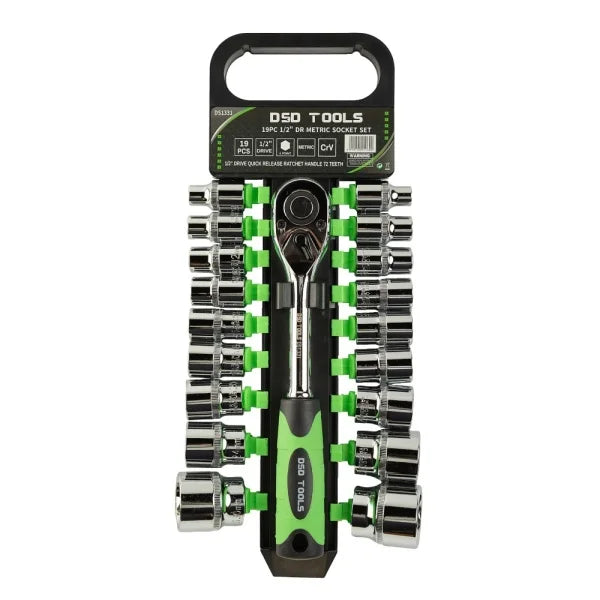 19PC 1/2" DR SOCKET SET METRIC 8-32MM 6PT DS1331