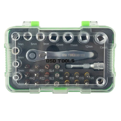 31PC 1/4" DR SOCKET &amp;amp; BIT SET DS1333