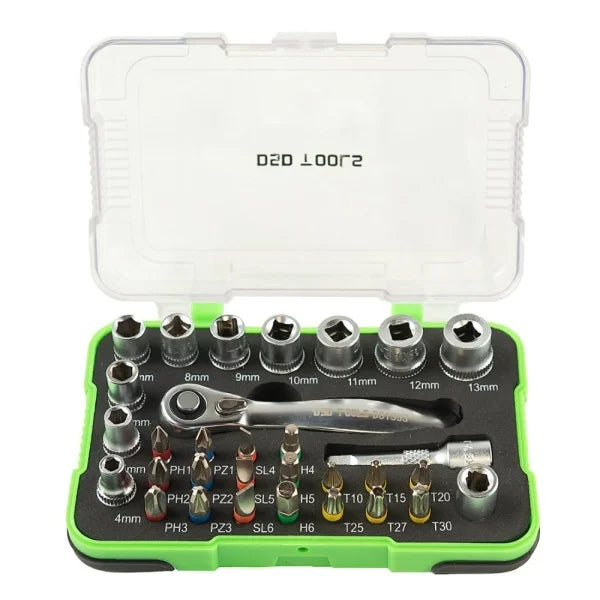 31PC 1/4" DR SOCKET &amp; BIT SET DS1333