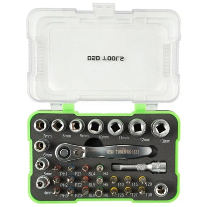 31PC 1/4" DR SOCKET &amp;amp; BIT SET DS1333