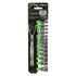 15PC 1/4" DR METRIC SOCKET SET DS1334