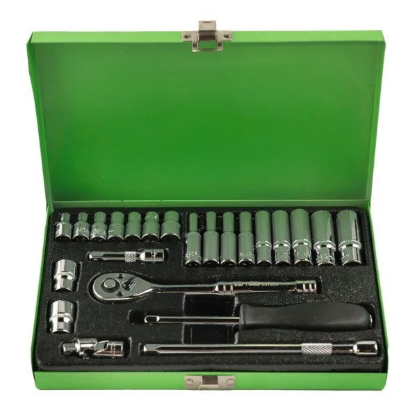 24PC 1/4" DR METRIC SOCKET SET DS1336