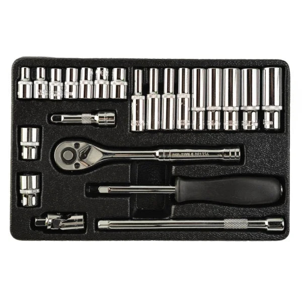 24PC 1/4" DR METRIC SOCKET SET DS1336