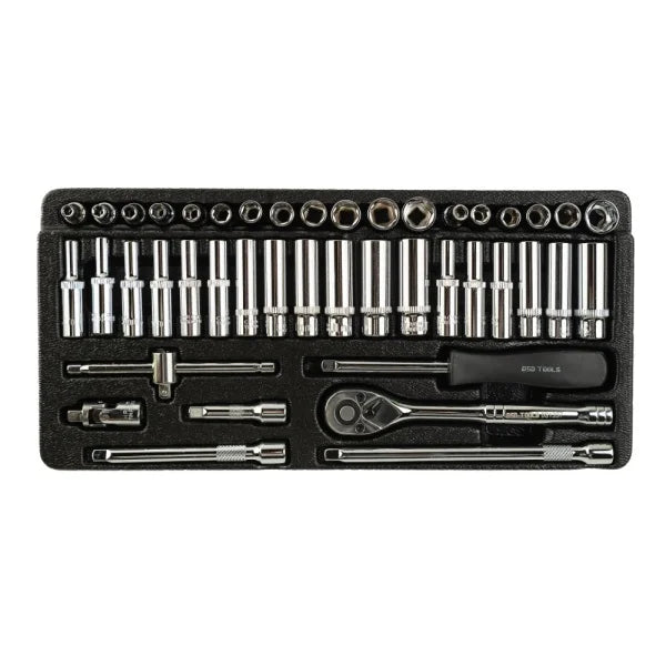 43PC 1/4" DR. METRIC &amp;amp; AF SOCKET SET DS1337
