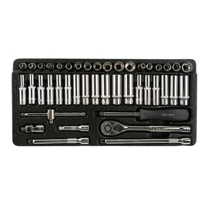 43PC 1/4" DR. METRIC &amp;amp; AF SOCKET SET DS1337