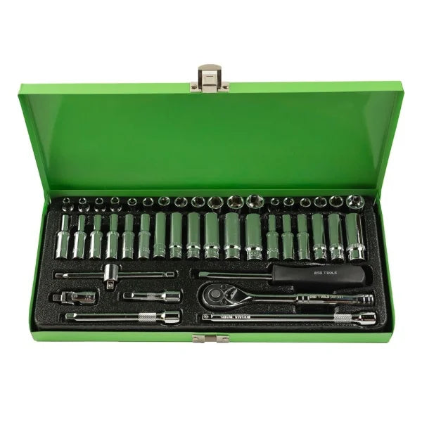 43PC 1/4" DR. METRIC &amp;amp; AF SOCKET SET DS1337
