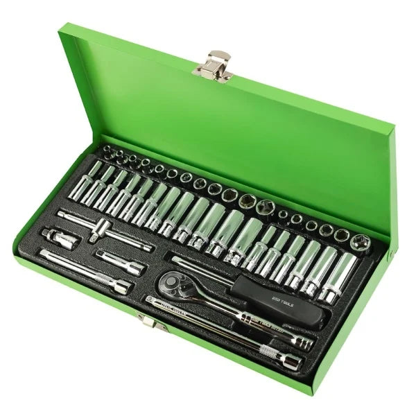 43PC 1/4" DR. METRIC &amp; AF SOCKET SET DS1337