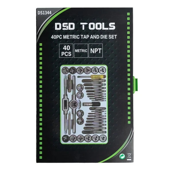 40PC METRIC TAP AND DIE SET DS1344