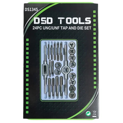 24PC UNC/UNF TAP AND DIE SET DS1345
