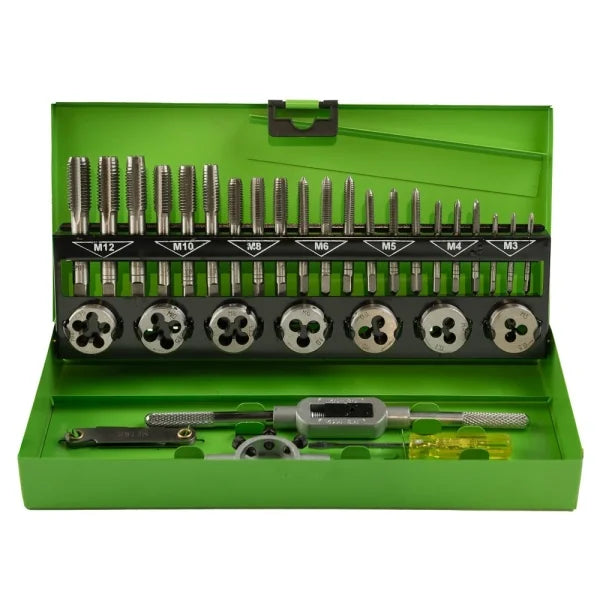 32PC METRIC TAP AND DIE SET M3-M12 DS1346