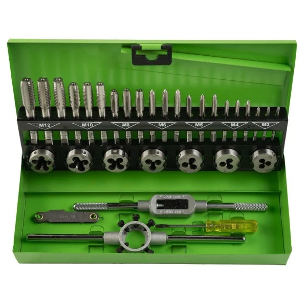 32PC METRIC TAP AND DIE SET M3-M12 DS1346