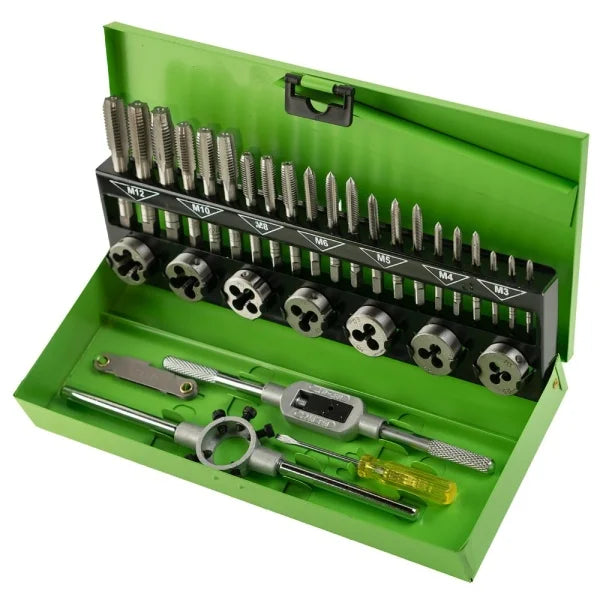 32PC METRIC TAP AND DIE SET M3-M12 DS1346