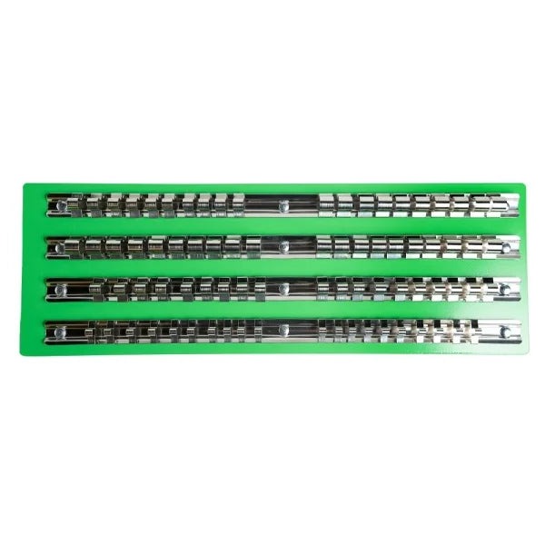 80 CLIP METAL SOCKET STORAGE TRAY 1/4", 3/8", 1/2" DRIVE DS1358