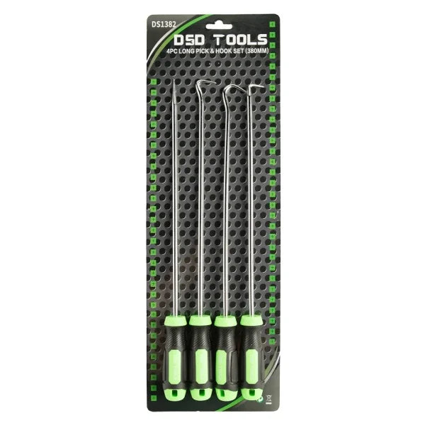 4PC LONG PICK &amp; HOOK SET (380MM) DS1382