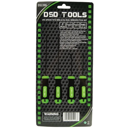 4PC SPOON TIP O RING &amp;amp; OIL SEAL REMOVER TOOL SET DS1386