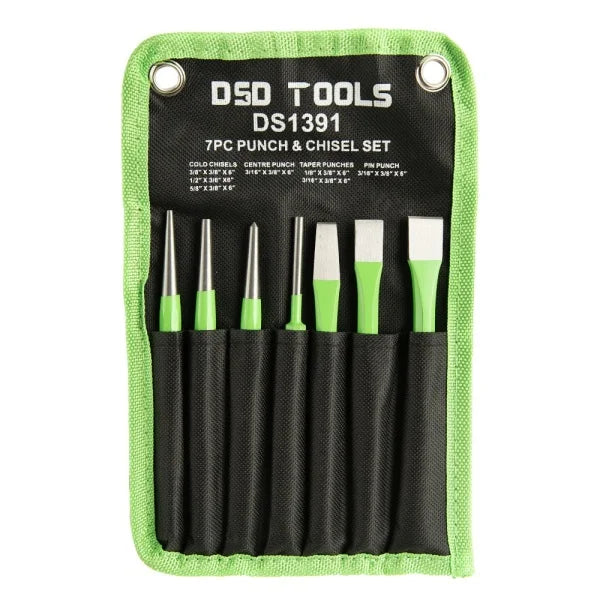 7PC PUNCH &amp; CHISEL SET DS1391