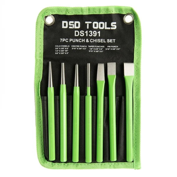 7PC PUNCH &amp; CHISEL SET DS1391