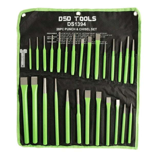 28PC PUNCH &amp;amp; CHISEL SET DS1394