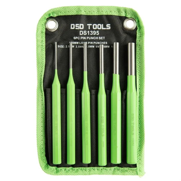 6PC 150MM LONG PIN PUNCH SET 2.5 - 10MM DS1395