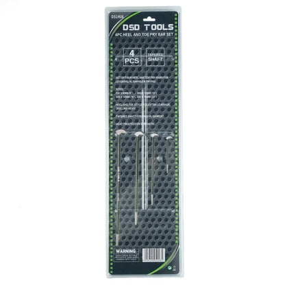 4PC HEEL AND TOE PRY BAR SET DS1408
