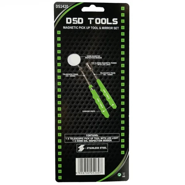 MAGNETIC PICK UP TOOL &amp; MIRROR SET DS1420