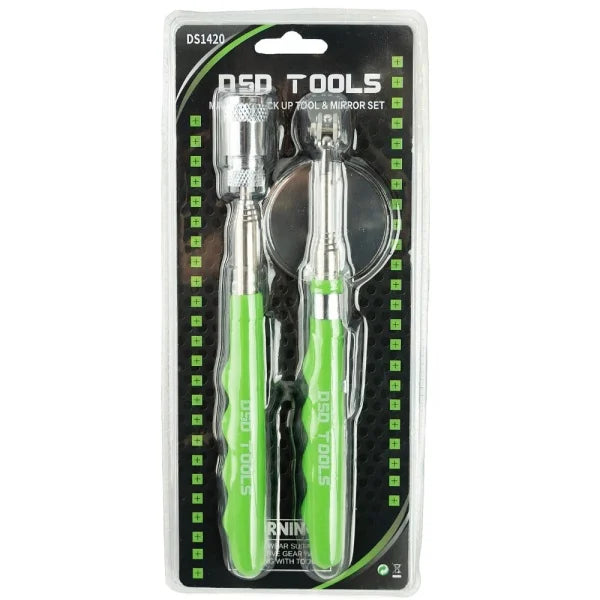 MAGNETIC PICK UP TOOL &amp; MIRROR SET DS1420