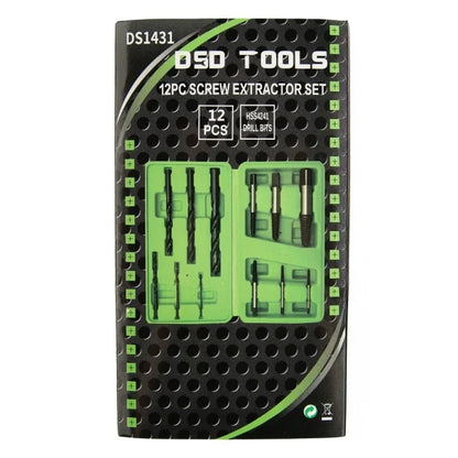 12PC SCREW EXTRACTOR SET DS1431